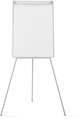 Bi-Office Lavagna Portablocco Magnetico, Cavalletto Treppiedi Basic, Cornice in Grigio, Dimensioni Pannello Euro 700 x 1000 mm