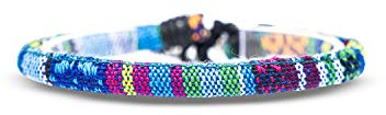 Made by Nami Surfer Fußband Damen & Herren - Boho Ethno Hippie Fußkettchen - Handmade Strand Festival Accessoires - 100% Wasserfest & Verstellbar - 100% Ökologische Baumwolle Rund