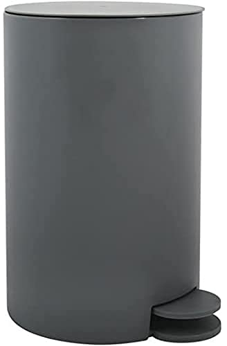 MSV Kosmetikeimer Osaki Mülleimer Treteimer Abfalleimer - 3 Liter – mit herausnehmbaren Inneneimer - Grau