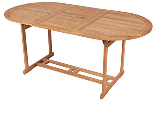 vidaXL Table de Jardin 180x90x75 cm Bois de Teck Solide
