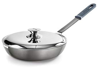IBILI - Pfanne mit Deckel zum Wenden von Tortillas Titanio Chef, 26 cm, Aluminium, Anti-Haft-Beschichtung Quantanium, geeignet für Induktion