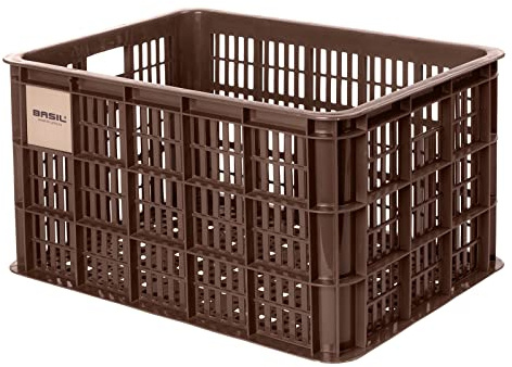 Basil fahrradkiste Crate LKunststoff 50 Liter braun