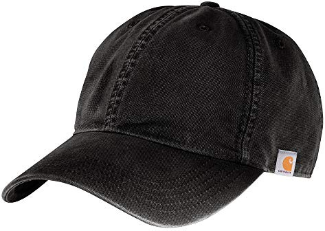Carhartt Men's Cotton Canvas Cap, Black, One Size