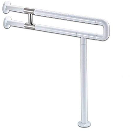 MRDAER Badesitze Badhocker Badstützschiene U-Typ Edelstahl Rutschfester Behinderter Old Man Barrierefreier Urinalhandlauf/Sicherheitsstütze Doppelrohrschiene 70 cm * 70 cm für Dusche/Bad