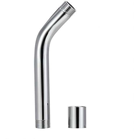 Tyenaza Duschkopf Verlängerung, Dusche Verlängerungsrohr, Duscharm Verlängerung aus 304 Edelstahl Duschrohrverlängerung, Chrom 8 Zoll G1/2 für Duschkopf Handbrause Extender für Badzimmer Badzubehör