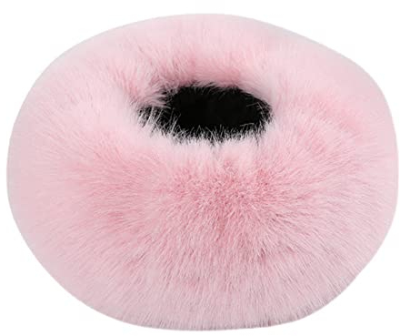 Asudaro Frauen Kunstpelz Stirnband, Fellmütze Pelzmütze Damen Wintermütze Faux Fuchs Pelz Warm Hut Winter Ohrenwärmer Ohrenschützer Ski Hut Für Winter Kaltes Wetter,Rosa