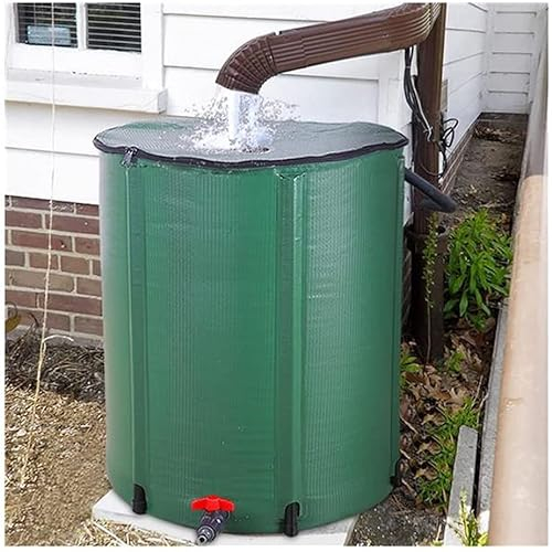 Regentonne Faltbar Rain Barrel Collapsible Rainwater Collection System,Portable Water Storage Tank,Garden Water Catcher, for Courtyard, Eaves (Color : Green, Size : 1000L/120x88cm)