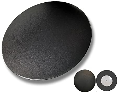 XFAK Tisch Drehteller Drehplatte 80cm 90cm Schwarz Gehärtetes Glas Drehteller Lazy Susan Esstisch Drehplatte Schwerlast 360° Drehbar Servierteller (Size : 90cm/36inch)