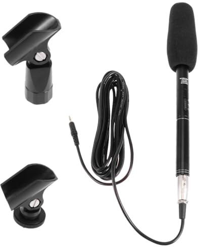 OFFSCH Microfono Portatile Per Registrazione Voce Mini Microfono Per Interviste Per Fotocamera Reflex E Streaming Live Riduce Rumore Ambientale