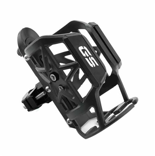 Motorrad CNC Trinken Stehen Wasser Flasche Käfig Tasse Halter Zubehör Halterung Für B&M&W GS 1200 1250 R1200GS Abenteuer R1250GS R1200GS Flaschenhalter (Color : Schwarz)