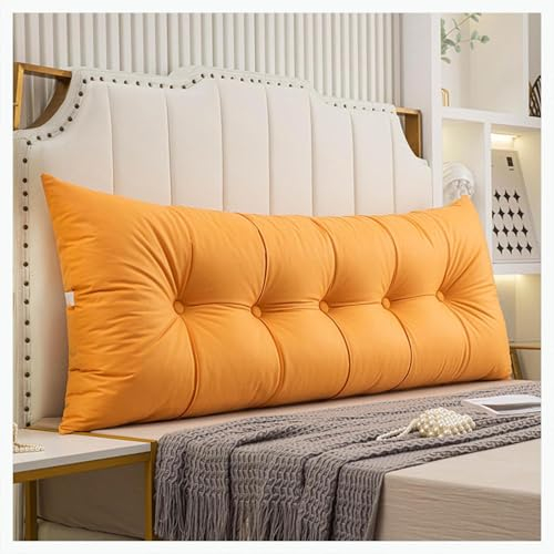 Lesekissen für Bett und Sofa Lehnenkissen 60/180/120/100cm Weiches Waschbar Bett Kopfteil Kissen, Kopfteilkissen, Rückenkissen, Lendenwirbel-/Rückenstützkissen mit Abnehmbarem Bezug(A6,80x55cm/31x21in
