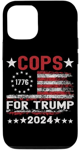 Cops for Trump 2024, lustige Wahl USA Flagge Hülle für iPhone 13 Pro