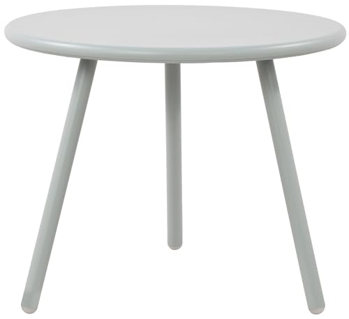 CLP Couchtisch Berea I Runder Loungetisch für draußen und drinnen I Gartentisch wetterfest und UV-beständig I Outdoor Beistelltisch, Farbe:türkis