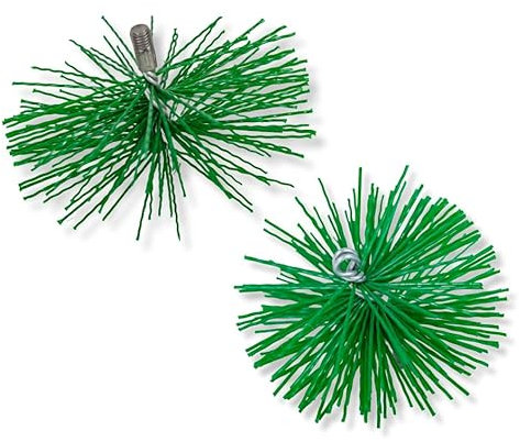 ABAZO Schornsteinbesen Aus Kunststoff Kaminbesen Plewa Keramik Edelstahl Rohr Rußbesen Kaminbürste Edelstahlkamin Kaminreiniger (150mm)