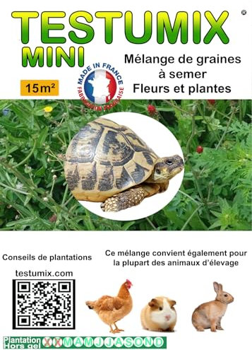 Graines de fleurs Testumix Mini pour tortues,lapins, poules et abeilles