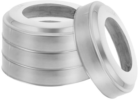 BESPORTBLE 4 Pièces Cache-poteaux Acier Inoxydable Épais Protège Main Courante Piscine Ronde Résistant Corrosion Adapté Aux Escaliers Et Barrières Immergées