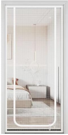Zanzariera per animali domestici, barriera per gatti, rete di sicurezza retrattile, divisore portatile con cerniera per uso interno, con facile ingresso, 89 x 220 cm, blocco di accesso per scale e