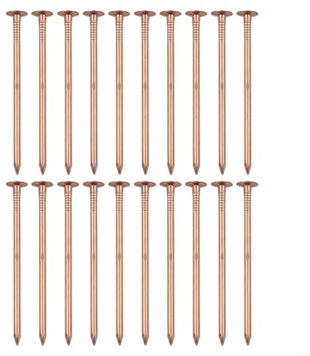 MeevrgR Lot de 20 clous tueurs de souches en cuivre, contrôle rapide des dommages aux racines, faciles à utiliser pour enlever les souches d'arbre, jardin et construction navale, disponibles en