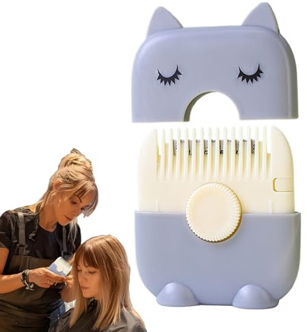 yybng Pettine Rasoio Per Taglio Capelli | Rifinitore Doppie Punte,Accessorio Doppia Faccia Per Frangia Bambini Adulti Ragazze Donne Viaggio