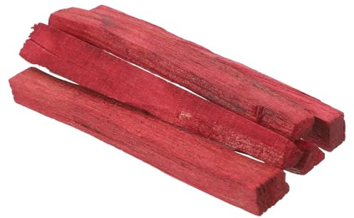 LOORGVEL 5 Stück Heilige Holzstäbe Palo Santo aus Rot Lackiertem Holz Aromatische Meditationsstäbe für Zeremonien und Spirituelle Reinigung zu Hause