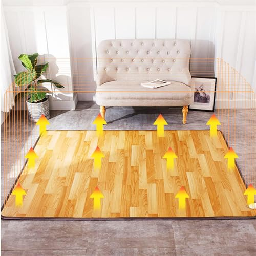 SEVOLY Tapis de Sol Chauffant, Chauffage au Sol Radiant Infrarouge, Tapis Chauffant électrique, Tapis de Sol Chauffant, Tapis Chauffant, Tapis Chauffant électrique, pour Bureau et Maison,180x200CM