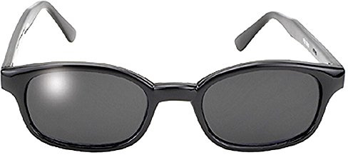 Pacific Coast Gafas de sol originales KD's Biker (marco negro/lente ahumado)