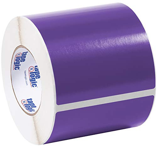 Tape Logic Inventory Rectangle Label, 7 L x 5 W, Purple, Roll of 500 (DL639M)