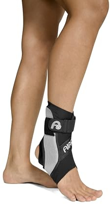 Aircast A60 - Tobillera de apoyo para pie izquierdo, color negro, talla grande (tallas de zapato: para hombre 12+/para mujer 13.5+)