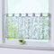 Joyswahl Visillo de gasa con trabillas Elisabeth, corto, alto x ancho 45 x 90 cm, gris, 1 unidad
