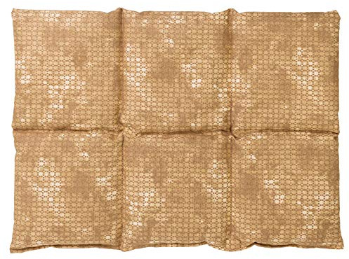 Coussin aux graines de lin 40x30 - Bouillotte sèche - Coussin thermique - Compresse froide (6 compartiments; Design: batic or)