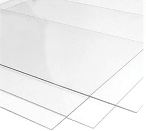 RuudraScott 750mm x 1000mm CLEAR Perspex Acrylic Plastic Sheet - 2mm Thick(750x1000x2mm)