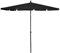 vidaXL Parasol de Jardin avec Mât Parasol de Patio Pare-soleil de Terrasse Parasol d'Extérieur Anti-UV Anti-décoloration 210x140 cm Noir