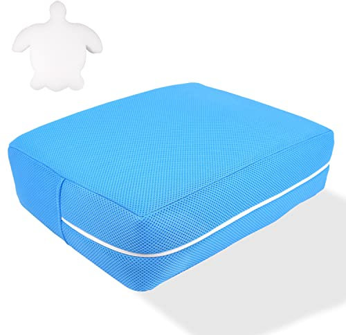 WECALTH Hot Tub Seat - Anti-Slip Booster Cushion, Enclosed Zipper - Complete with Oil Absorbing Sponge to Eliminate Scum from Pool/Spa/Hot Tub