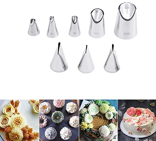 Blumen-Spritztüllen, Rosenblüten, Gebäckspitzen, Chrysanthemen-Spitzen, Blumen-Zuckerguss, Creme-Düse für Kuchen, Cupcake-Dekoration