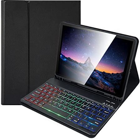 Lively Life Funda con teclado retroiluminado para iPad Air de 11 pulgadas (M3 2025 / M2 2024) y Air de 4ª/5ª generación y iPad Pro de 11 pulgadas (1ª/2ª/3ª/4ª generación), teclado desmontable