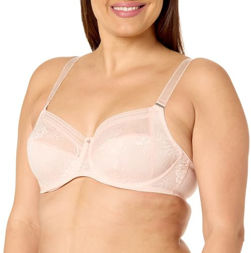 Fantasie Women's Fusion Lace Underwire Full Cup Side Support Bra Coverage, Opaque, Blush, 36FF