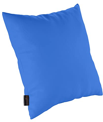 pader medi.tech Kopfkissen mit Schaumstoff-Flocken, 60x60cm, Therapiekissen, Lagerungskissen für die Physiotherapie mit Kunstlederbezug, abwaschbar, bequem, Eisblau, Patientenkissen