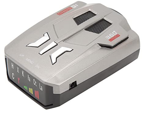 Car Radar Detector, Real Time Voice Prompt Universal 360° GPS Accurate Long Range Detection, Speed Radar Tester for Vehicle Safety Driving Assistant