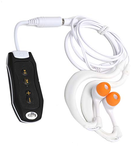 Tbest Lecteur de Musique de Natation,Photographie sous-Marine 4Gb Ipx8 étanche FM Lecteur de Musique Portable Plongée Sport Mp3 avec écouteur et Pince