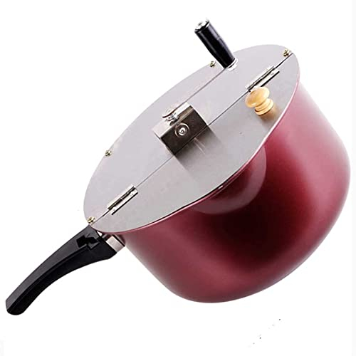 Olla antiadherente para palomitas de maíz con mango antiquemaduras, Palomitero Aceite, perfecta para cines, universal en cocinas de gas e inducción, máquina de palomitas de maíz con tapa desmontable