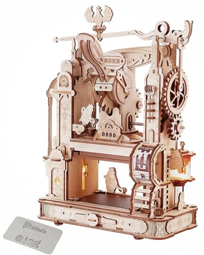 ROKR Classic Printing Press Modellsats, 3D Pussel Tyckpress Present till de som älskar scrapböcker(LK602)
