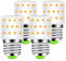 BROLSKUN E27 LED Warmweiss 6W Ersetzt 60 Watt Halogen Kleine Glühbirnen Neu Kompakt E27 Mais Birne 800LM 2700K Energiesparlampe AC100-265V Nicht Dimmbar 4er-Pack