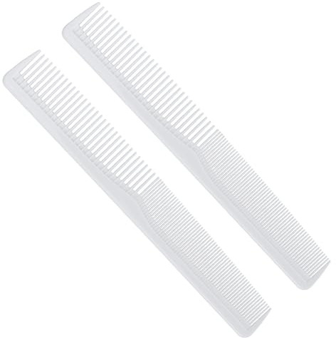 Housoutil Peigne à Cheveux, 5 Pièces Dents Fines + Statiques Double Face à Cheveux En Plastique Pour épais Bouclés Lisses