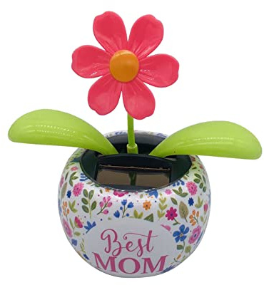 JAWSEU Wackelfigur Blume Solar Tanzende Blume Solarblume Wackelfigur Wackelblume Solar Solarbetriebene Wackelblume Solar Wackelfigur Auto Armaturenbrett Deko Innenraum Zubehör für Auto Haus Büro