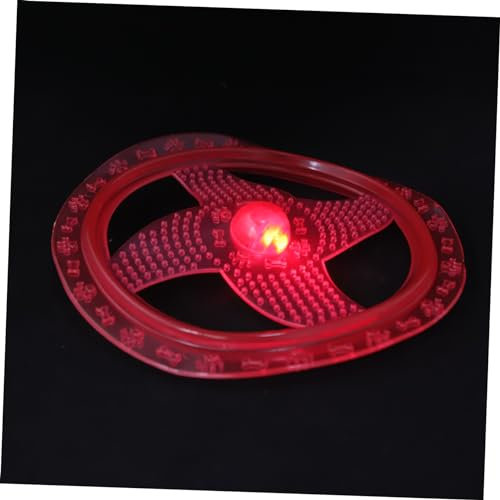 BESPORTBLE Leuchtender Hundespielzeug Flying Disc Für Welpen Interaktives Apportierspielzeug Mit Beißfestigkeit Sicherer Nachtwurf Für Outdoor-übungen Und Hunde-Training