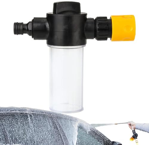 Tuyau pulvérisateur d'eau de jardin avec buse en mousse, distributeur de savon pour lavage de voiture | Trois vitesses réglables | Tuyau D'arrosage, Buse En Mousse, Distributeur Savon Pour Arrosage