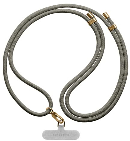 CASETiFY 8mm Rope Cross-body Strap with Card - Charcoal
