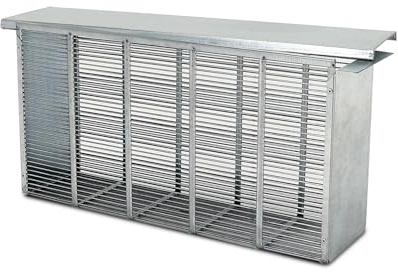 Bannwabentasche aus Metall für 3 Zander Rähmchen, mit Deckel, verzinkt – Metallisolator für die Königinnenkontrolle und Brutpflege