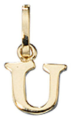Buchstabe ' U ' Ketten Anhänger Goldanhänger 333 Gold Einhänger Unisex