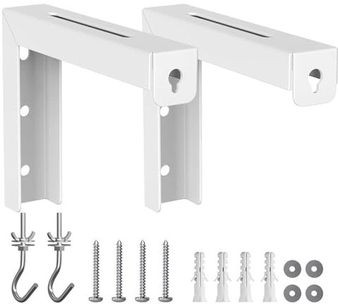 Projector Screen Bracket L Bracket Wall Hanging Mount Adjustable Extension Wall Hanging Mount with Hook 20kg Capacity